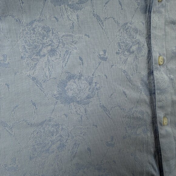 Robert Graham Long Sleeve Button Up Shirt Men Cotton Blue Floral XL Classic Fit - Picture 12 of 15